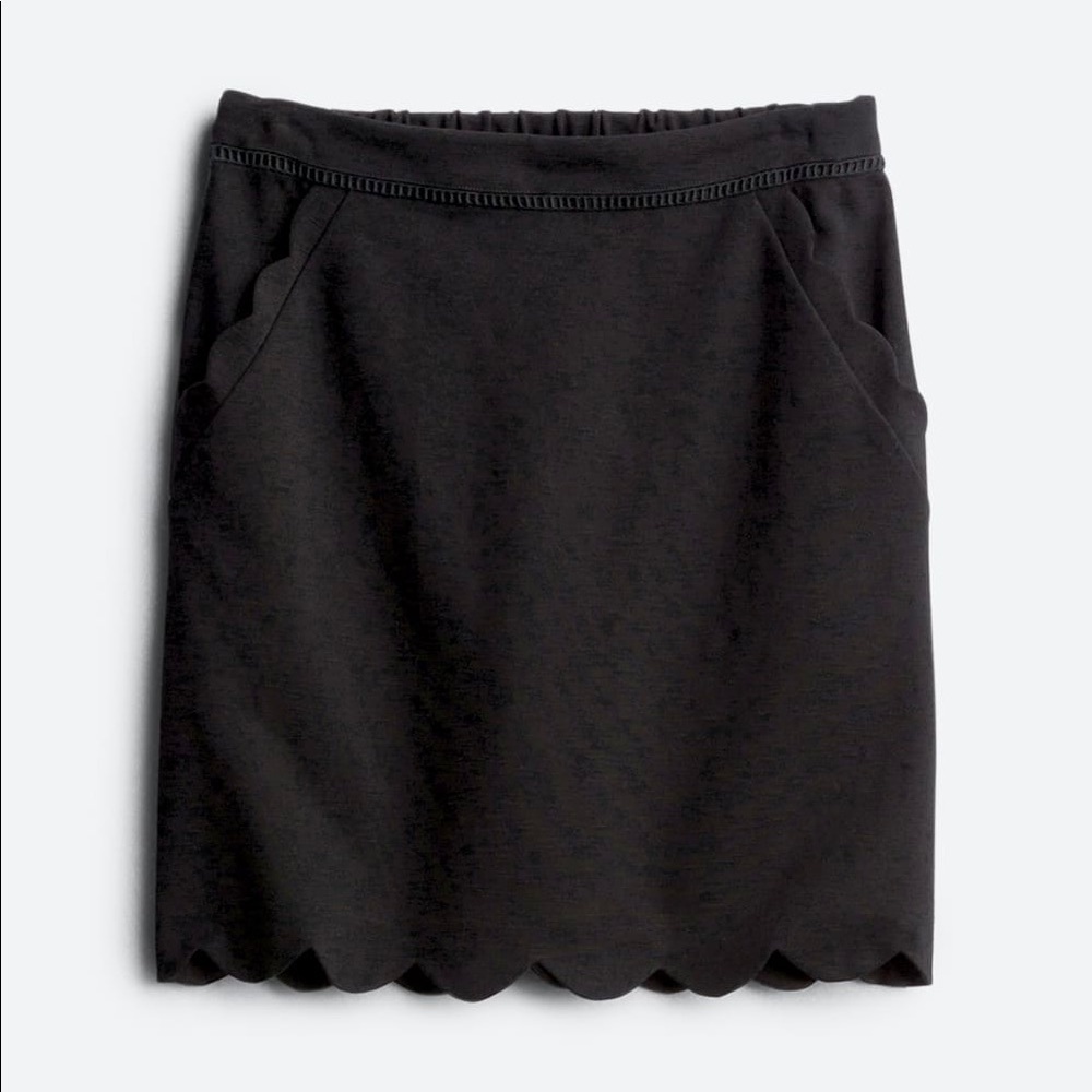 Skies Are Blue Scalloped Skirt